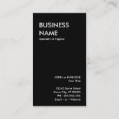 Comic im Stil der offenen Tür: echtes Anwesen Visitenkarte (Rückseite)