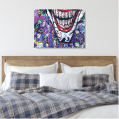 Comic Joker Premium Wrapped Canvas (Glanz) Leinwanddruck (Insitu (Schlafzimmer))