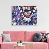 Comic Joker Premium Wrapped Canvas (Glanz) Leinwanddruck (Insitu (Wohnzimmer))