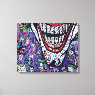 Comic Joker Premium Wrapped Canvas (Glanz) Leinwanddruck