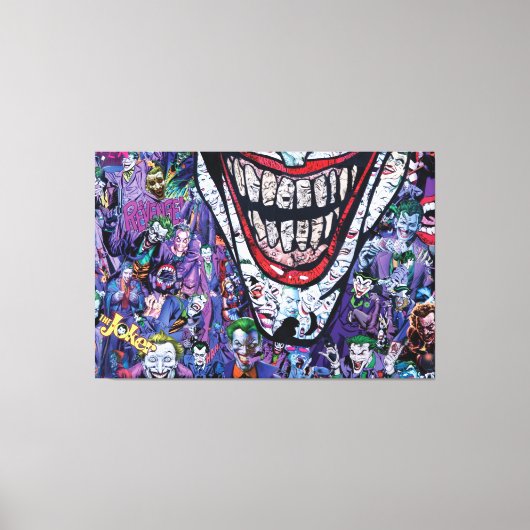 Comic Joker Premium Wrapped Canvas (Glanz) Leinwanddruck (Vorderseite)