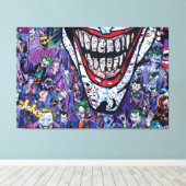 Comic Joker Premium Wrapped Canvas (Glanz) Leinwanddruck (Insitu (Holzboden))