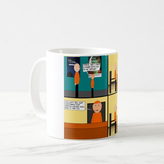 Comic Kaffeetasse (Vorderseite Links)