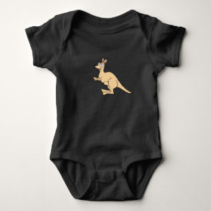 Comic-Känguru-Baby-Top Baby Strampler