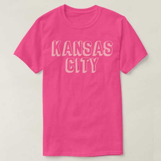 Comic Kansas City Block Light Pink T-Shirt (Design vorne)
