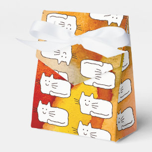 Comic-Katzen-Doodle-Strichzeichnung Geschenkboxen Geschenkschachtel