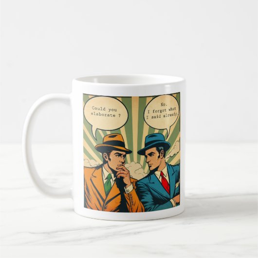 Comic Koffein Kaffeetasse (Links)