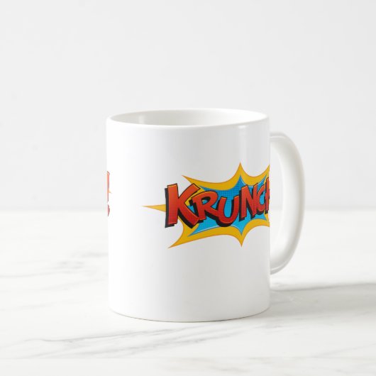 Comic Krunch! Kaffeetasse (VorderseiteRechts)