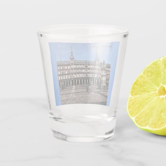 Comic Kunst, Dichtung und Musik Schnapsglas (Rückseite)