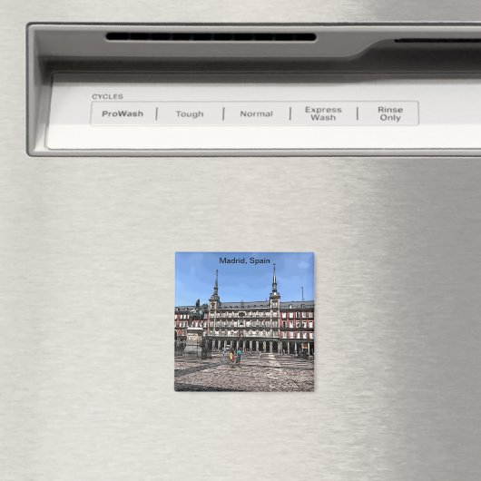 Comic Kunst in Madrid, Spanien Magnet (In Situ (Geschirrspüler))