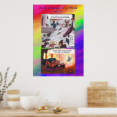 Comic-Kurzgeschichte Fantasy Welt Veränderung Kuns Poster (Küche)