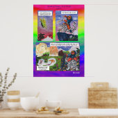 Comic-Kurzgeschichte Fantasy-Welt-Veränderung Kuns Poster (Küche)
