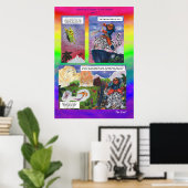 Comic-Kurzgeschichte Fantasy-Welt-Veränderung Kuns Poster (Heimbüro)