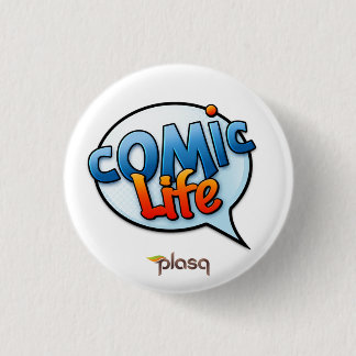 Comic-Leben-Knopf Button