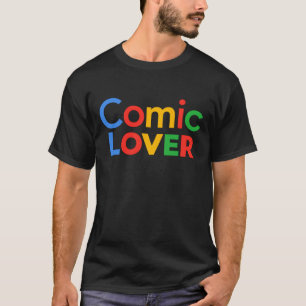 Comic-Liebhaber Bold Design T-Shirt