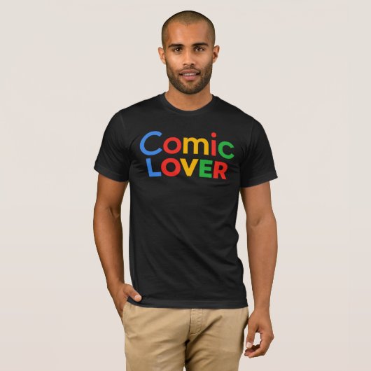 Comic-Liebhaber-Design T-Shirt (Vorne ganz)