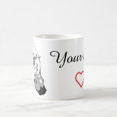 Comic lineart magna  kaffeetasse (Mittel)