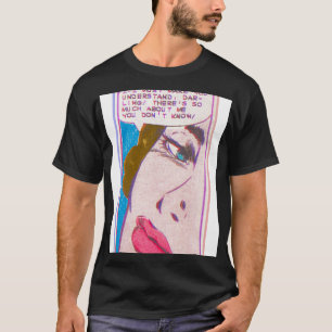 Comic Lofi Girl Glitch Retro Vintag Lichtenstein T-Shirt