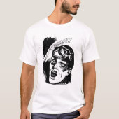 Comic Man Scream Halloween T-Shirt (Vorderseite)