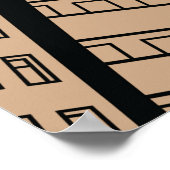 Comic Mann mit Handy Poster (Ecke)