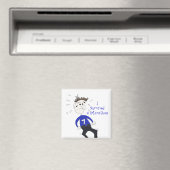 Comic-Marathonläufer Magnet (In Situ (Geschirrspüler))