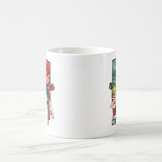 Comic Marinette & Adrien Kaffeetasse (Mittel)