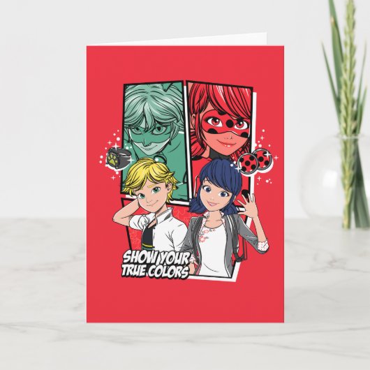 Comic Marinette & Adrien Karte (Vorderseite)