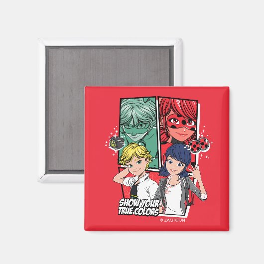 Comic Marinette & Adrien Magnet (Vorderseite/Rückseite)