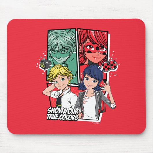 Comic Marinette & Adrien Mousepad (Vorne)