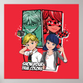 Comic Marinette & Adrien Poster (Vorne)