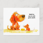 Comic mit Käsesorten Feiertagspostkarte (Vorderseite)