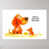 Comic mit Käsesorten Poster (Vorne)