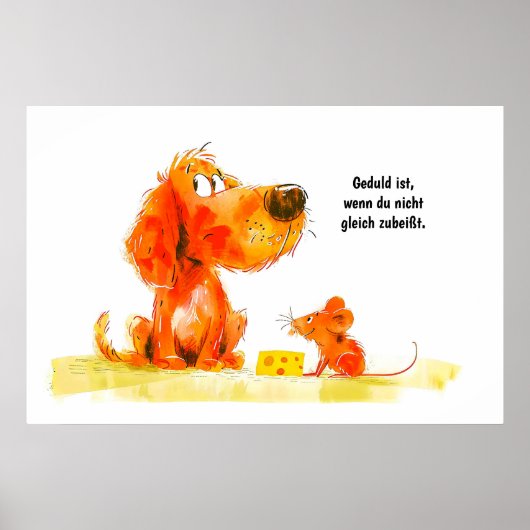 Comic mit Käsesorten Poster (Vorne)