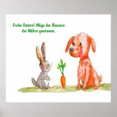 Comic mit Ostersonne Poster (Vorne)