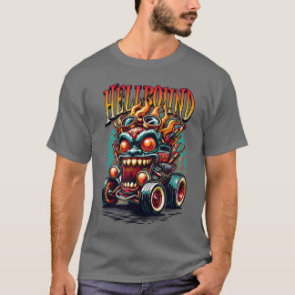 Comic Monster Voo Rock Skeleton Punk Psychobilhaft T-Shirt