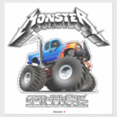 Comic-Monstertruck Aufkleber (Blatt)