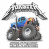 Comic-Monstertruck Aufkleber (Vorderseite)