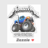 Comic-Monstertruck Aufkleber (Blatt)