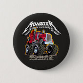 Comic-Monstertruck Button (Vorderseite)