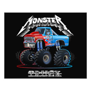 Comic-Monstertruck Fotodruck