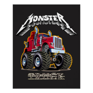 Comic-Monstertruck Poster