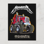 Comic-Monstertruck Postkarte (Vorderseite)