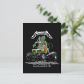 Comic-Monstertruck Postkarte (Stehend Vorderseite)