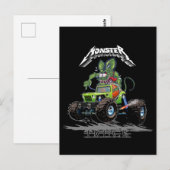 Comic-Monstertruck Postkarte (Vorne/Hinten)