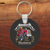 Comic-Monstertruck Schlüsselanhänger (Vorderseite)