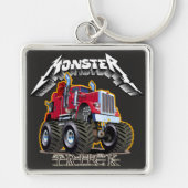 Comic-Monstertruck Schlüsselanhänger (Vorne)