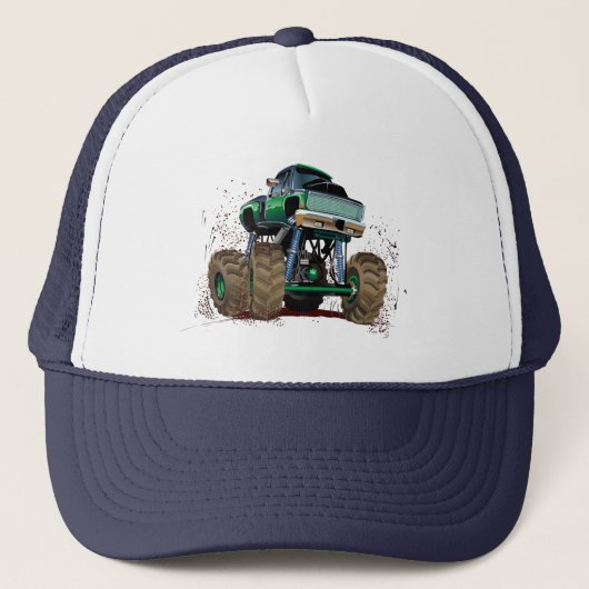Comic-Monstertruck Truckerkappe (Vorderseite)