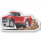 Comic-Muscle-Pickup Aufkleber (Vorderseite)