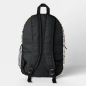 Comic-Muster Bedruckter Rucksack (Rückseite)