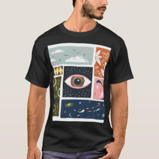 Comic Naturraum: Herbstillustration T-Shirt